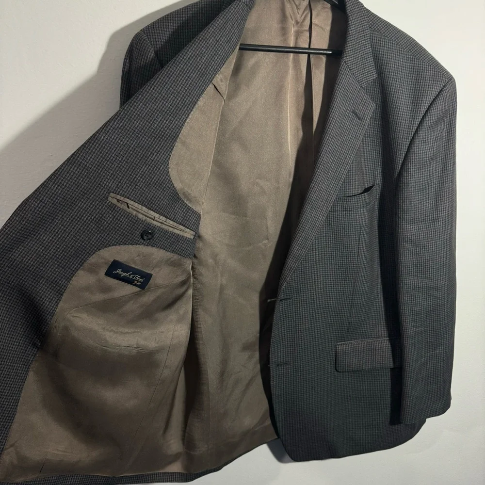 Joseph‎ & Feiss Gold 100% Wool Sports Coat/Blazer Size 44S
